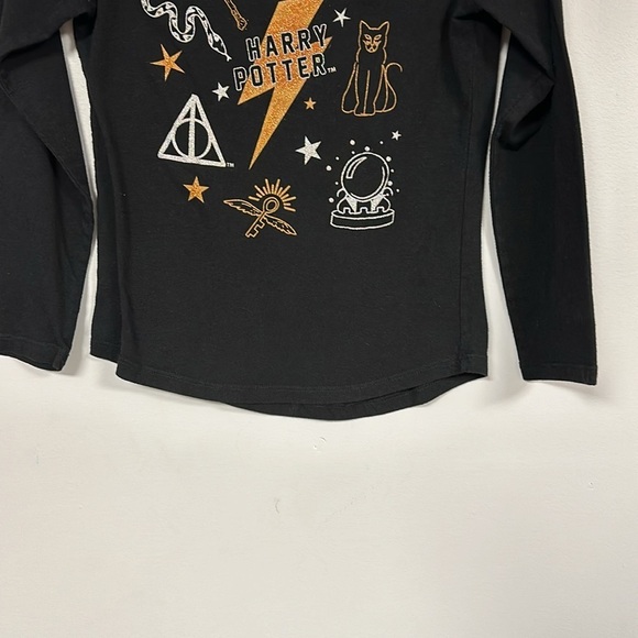 Harry Potter Glitter Graphics Long Sleeve Tee , L (14) - Picture 5 of 6